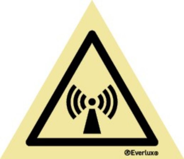 Warning non-ionizing radiation sign 